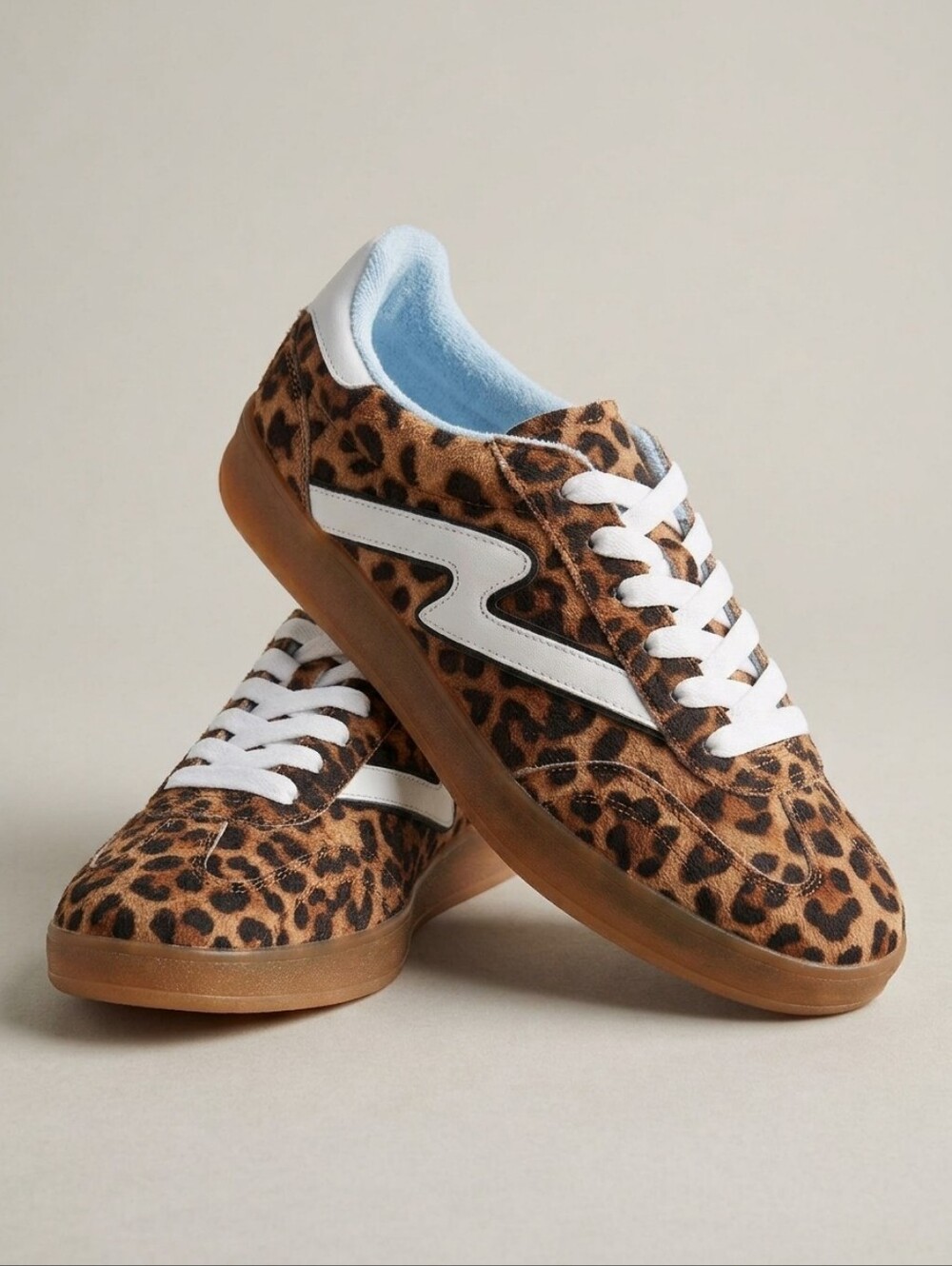 Madden Girl Giia Leopard Multi Low Top Sneakers Size 10 NWT